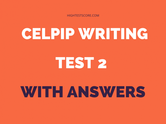 CELPIP writing test 2