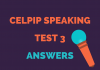 CELPIP Speaking Test 3 Answers CELPIP Speaking Test 3 Answers