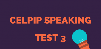 CELPIP Speaking Test 3 Answers CELPIP Speaking Test 3 Answers