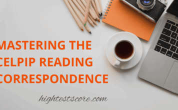 Mastering CELPIP Reading Correspondence: The Complete Guide Laptop screen pretending to display a sample CELPIP reading correspondence question