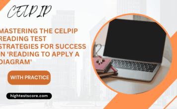 Mastering the CELPIP Reading Test Strategies for Success in ‘Reading to Apply a Diagram’ Person studying a diagram on a computer screen while preparing for the CELPIP Reading Test.